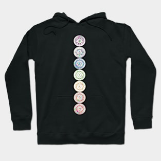 Chakras paint art design Hoodie